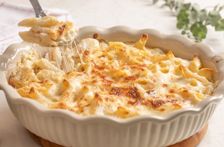 Macarrão ao molho branco fácil