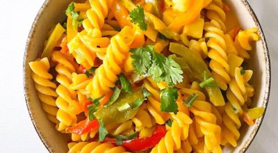 Macarrão ao molho de moqueca