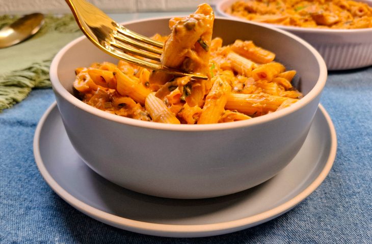 Macarrão com atum cremoso