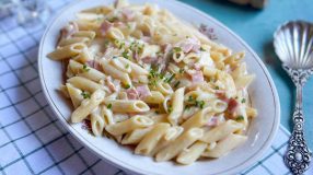 Macarrão com creme de leite simples