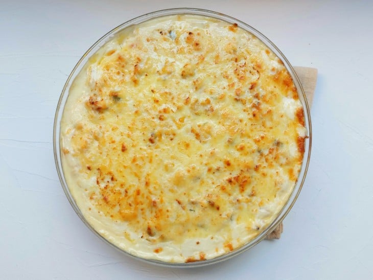 Macarrão com frango gratinado - Passo a Passo