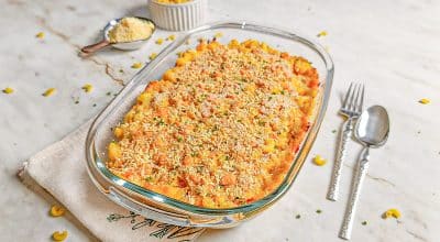 Macarrão com queijo cremoso