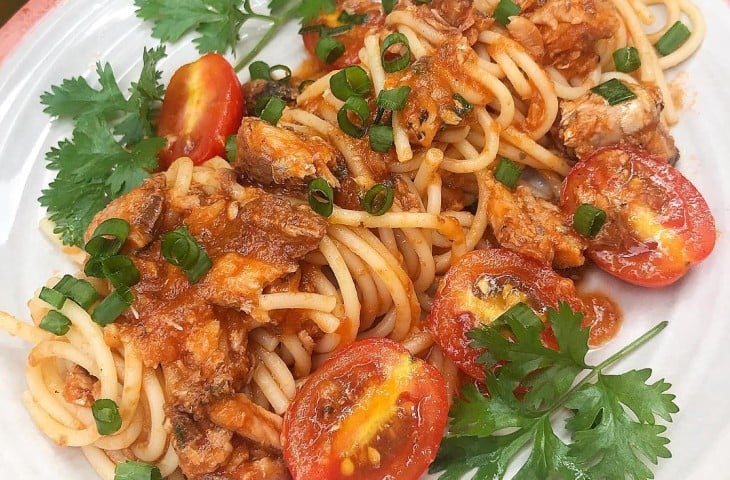 Macarrão com sardinha