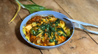 Macarrão de abobrinha simples