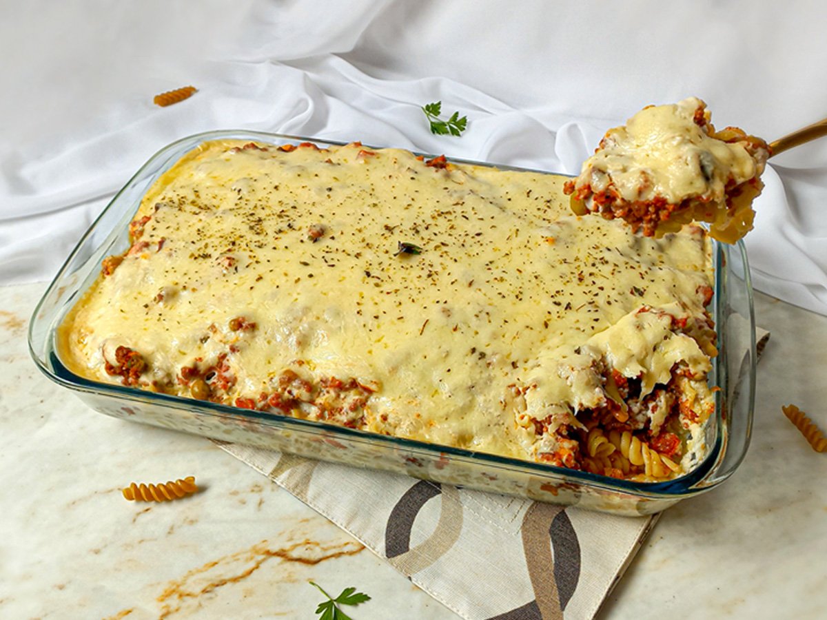 Macarrão de forno cremoso