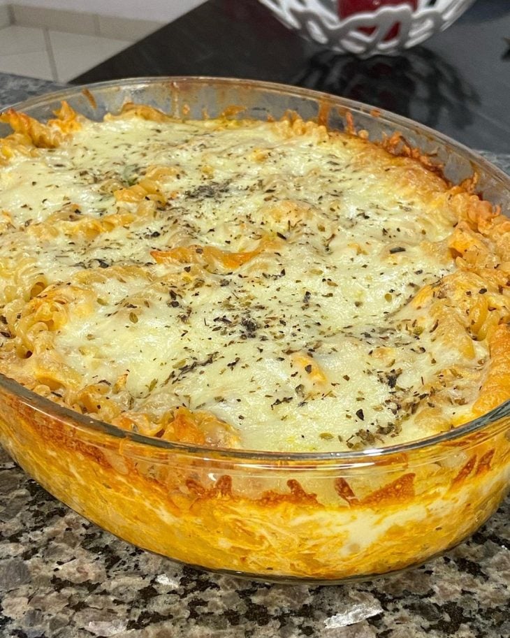 Macarrão gratinado