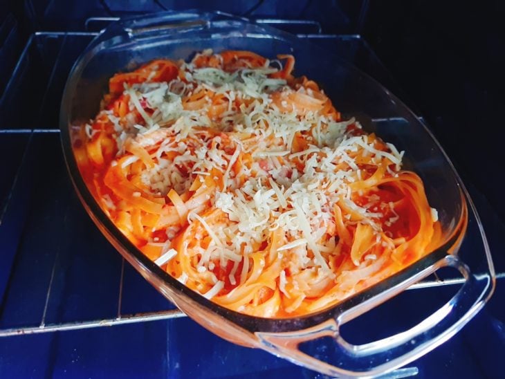 Macarrão ninho com presunto e queijo - Passo a Passo