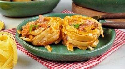 Macarrão ninho de forno