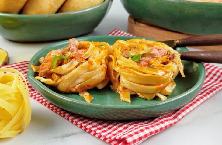Macarrão ninho de forno