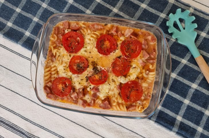 Macarrão pizza de micro-ondas