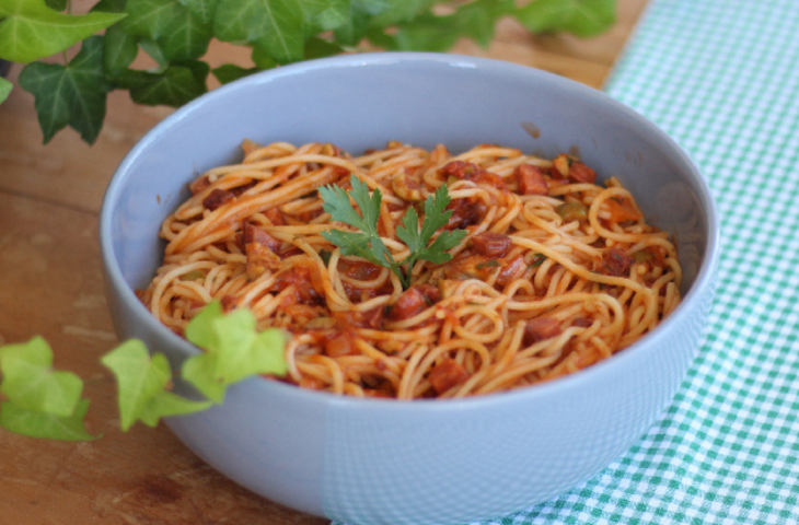 Macarronada de calabresa fácil