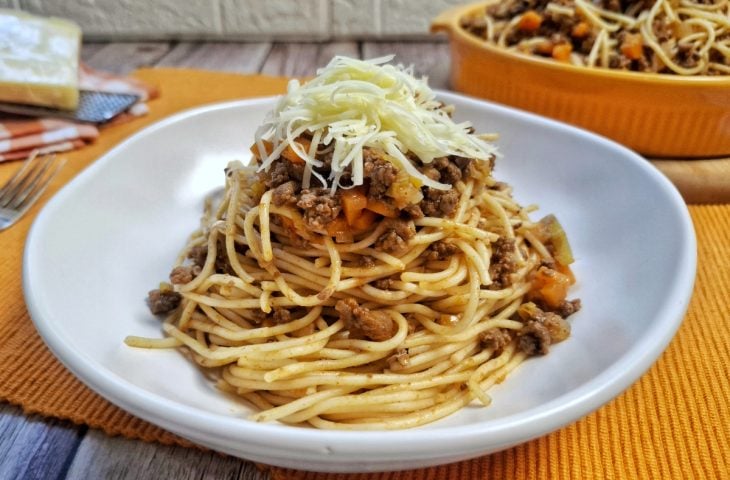 Macarronada de carne moída
