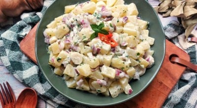 Maionese de batata com palmito