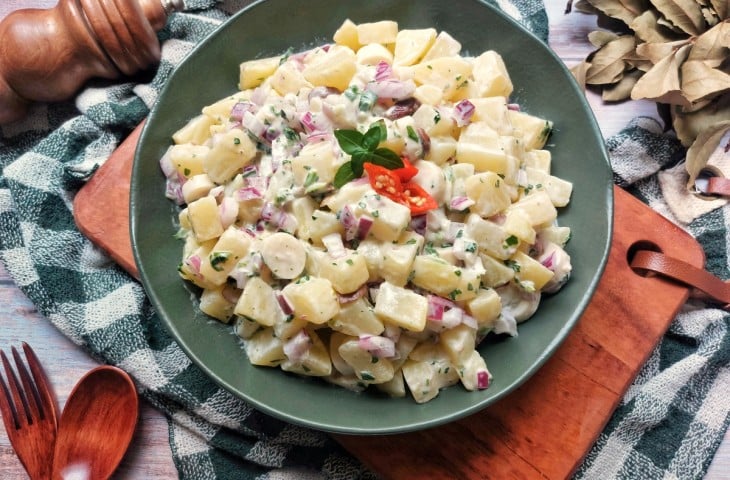 Maionese de batata com palmito