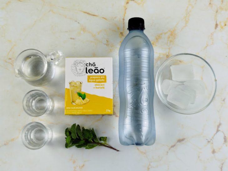 Ingredientes para a receita reunidos.