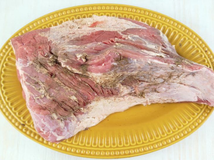 Maminha temperada com a pimente-do-reino.