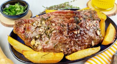 Maminha na manteiga de ervas