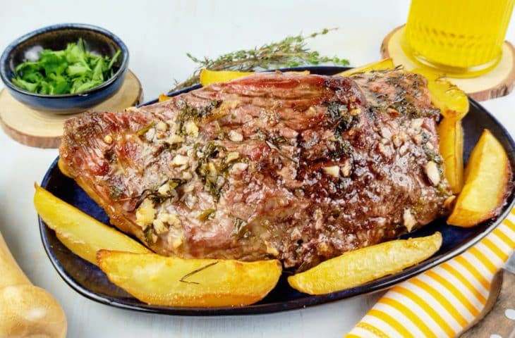 Maminha na manteiga de ervas