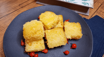 Mandioca frita cremosa