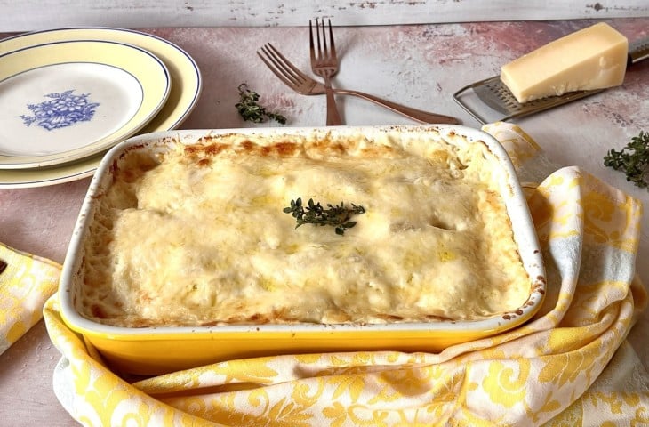 Mandioca gratinada