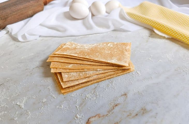 Massa caseira para lasanha