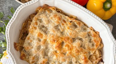 Massa de atum no forno