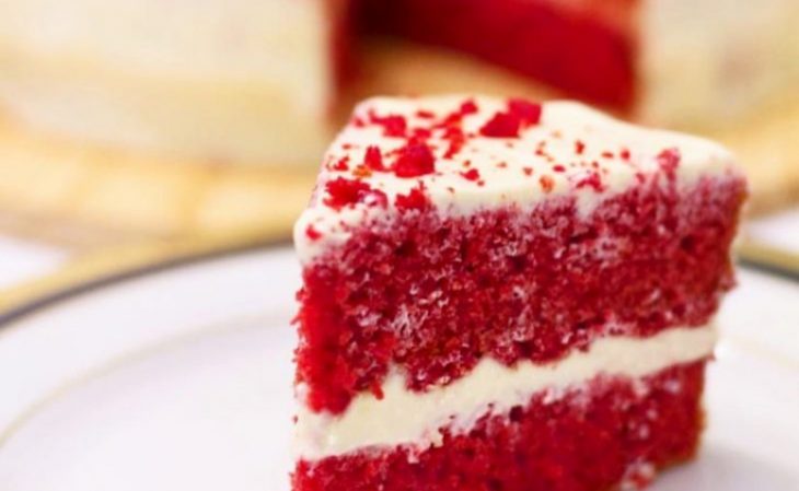 Massa de bolo red velvet