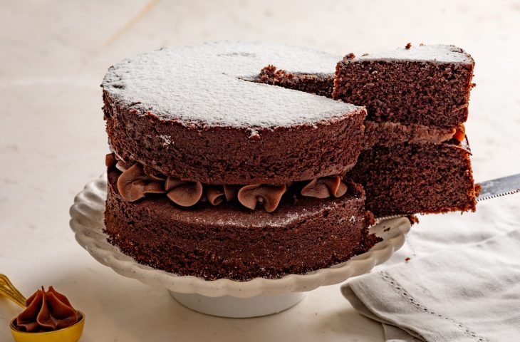 Massa de chocolate para bolo recheado