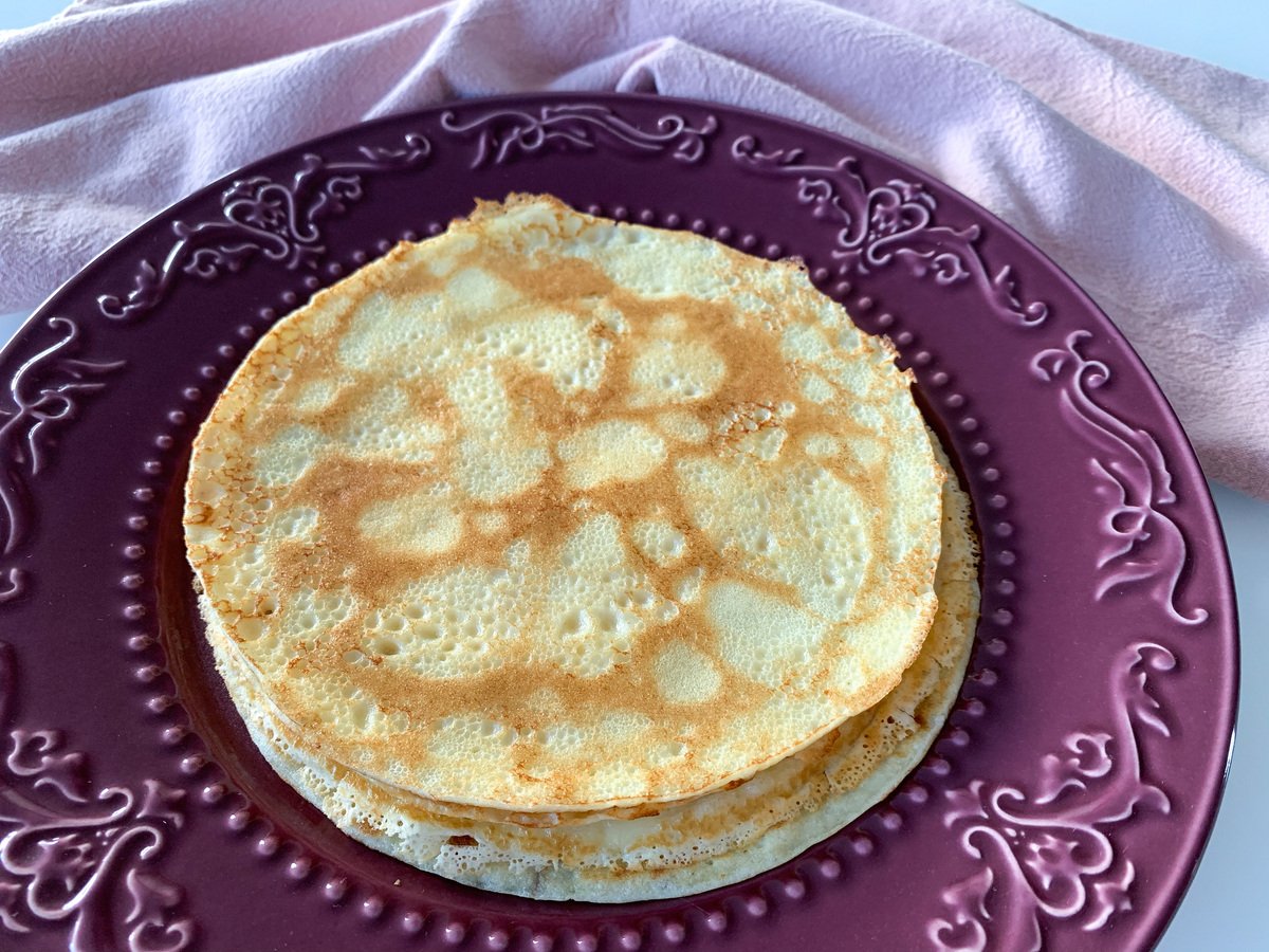 Massa de crepe de frigideira fácil