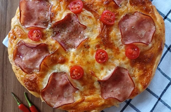 Massa de pizza com iogurte