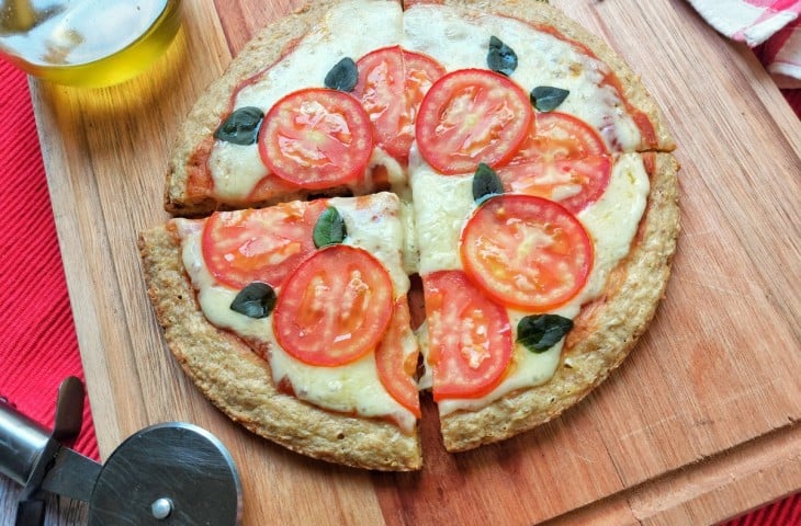 Massa de pizza low carb