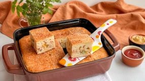 Massa de torta de frango de liquidificador
