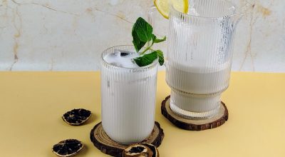 Mate suíço com groselha negra