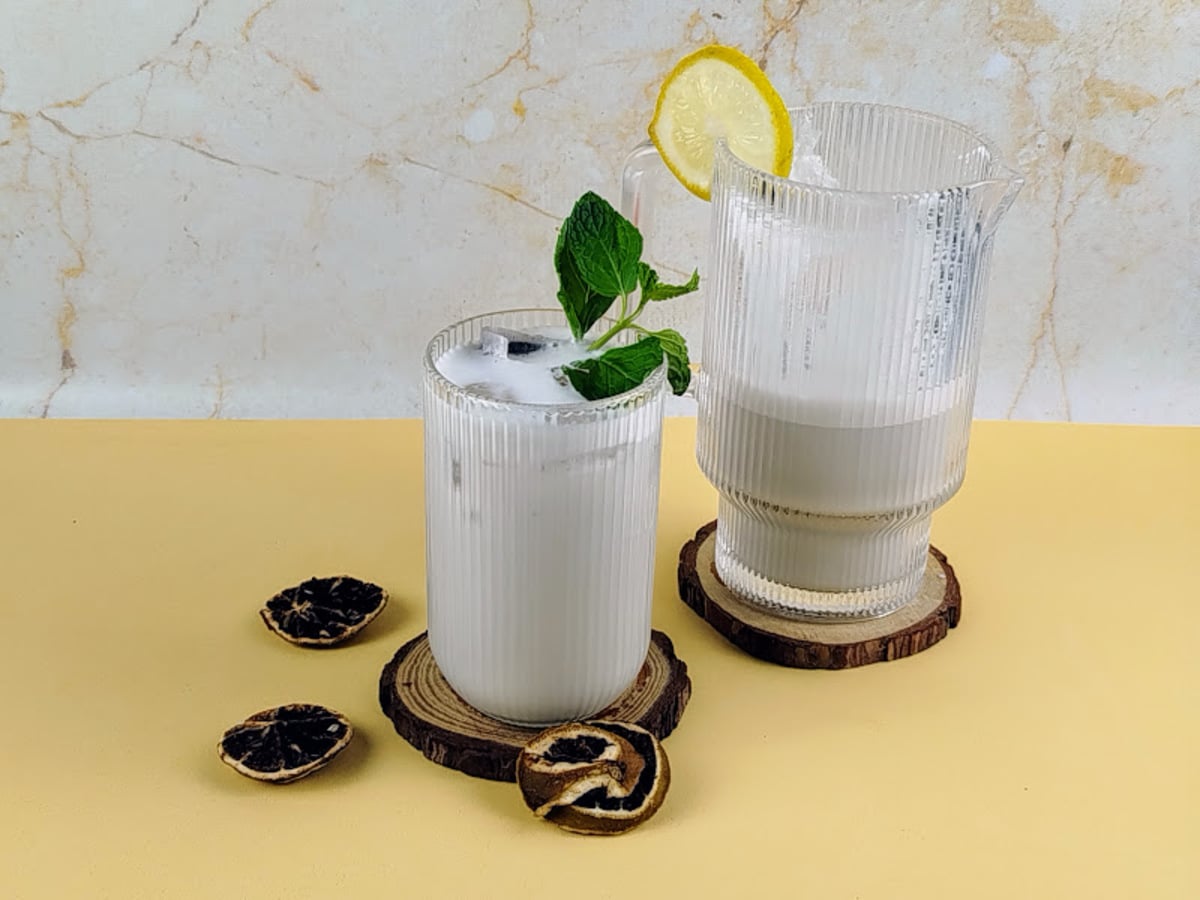 Mate suíço com groselha negra