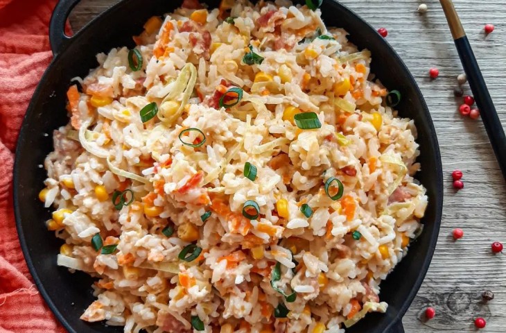 Mexidão de arroz cremoso
