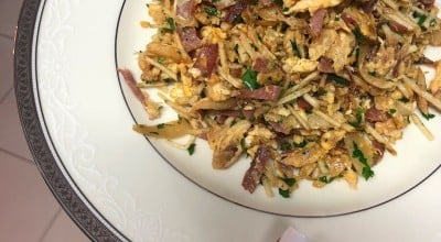 Mexidão de bacalhau