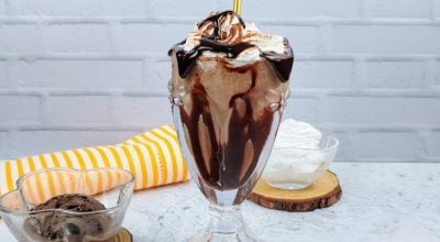 Milk shake de chocolate belga