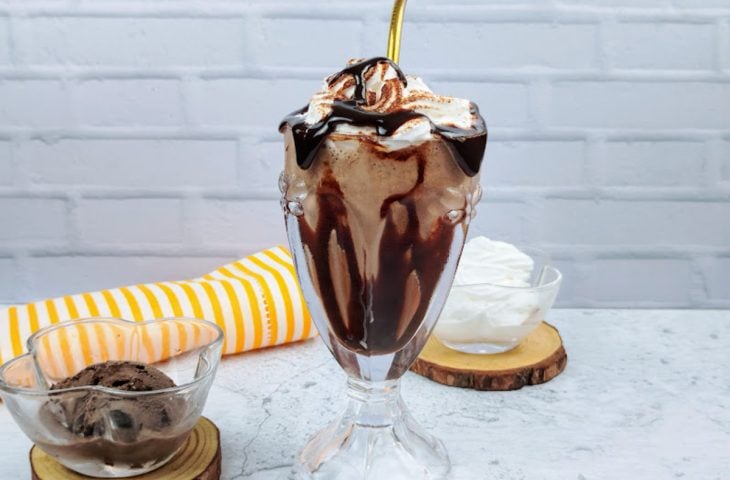 Milk shake de chocolate belga