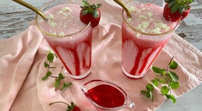 Milk shake de morango