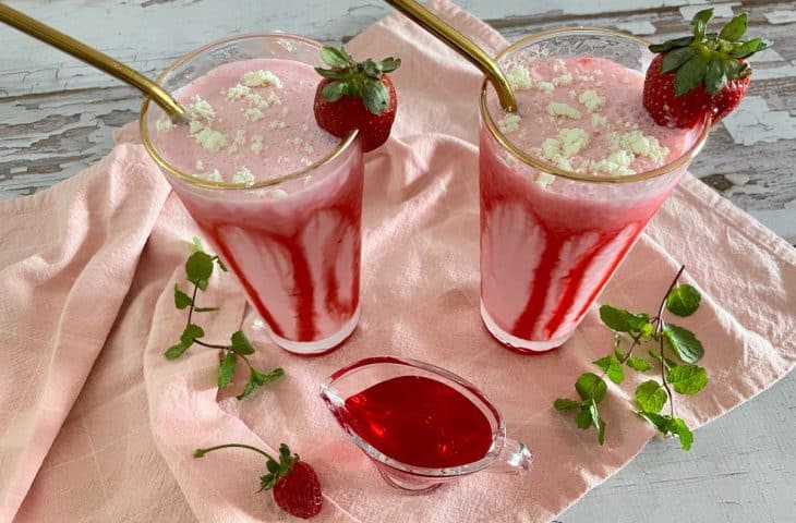Milk shake de morango