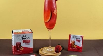 Mimosa de laranja com morango