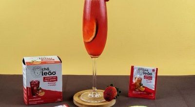 Mimosa de laranja com morango