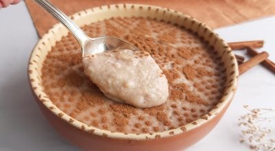 Mingau de arroz fit