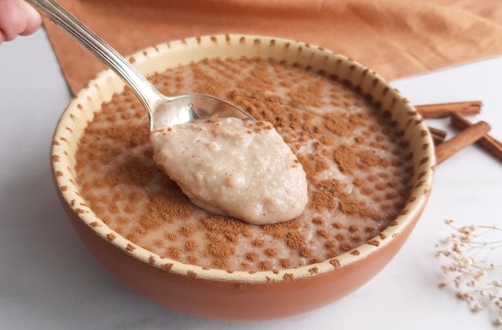 Mingau de arroz fit