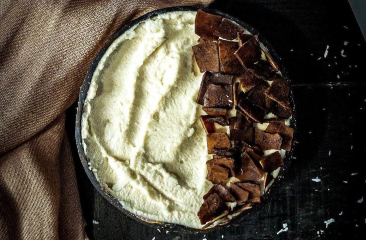 Mingau de coco low carb