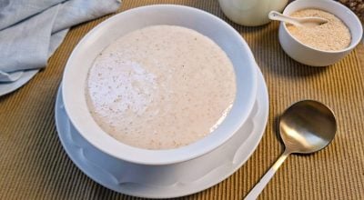 Mingau de farinha láctea