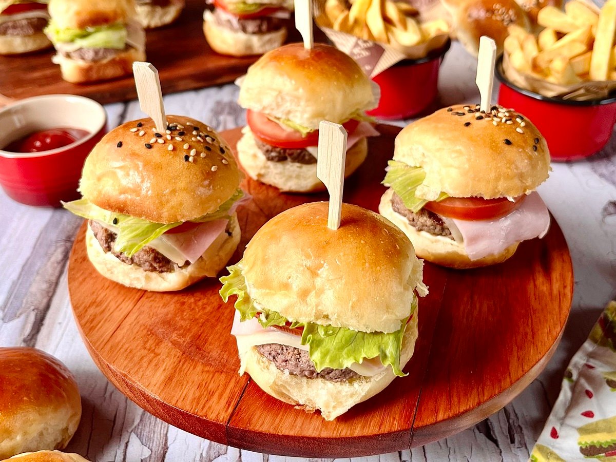 Mini hambúrguer