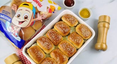 Minicheeseburguer no forno