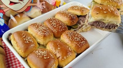 Minicheeseburguer no forno