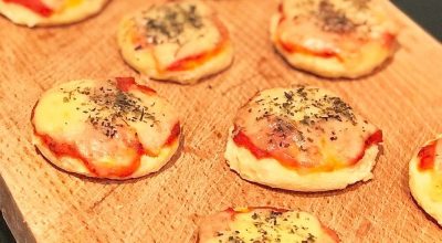 Minipizza de couve-flor